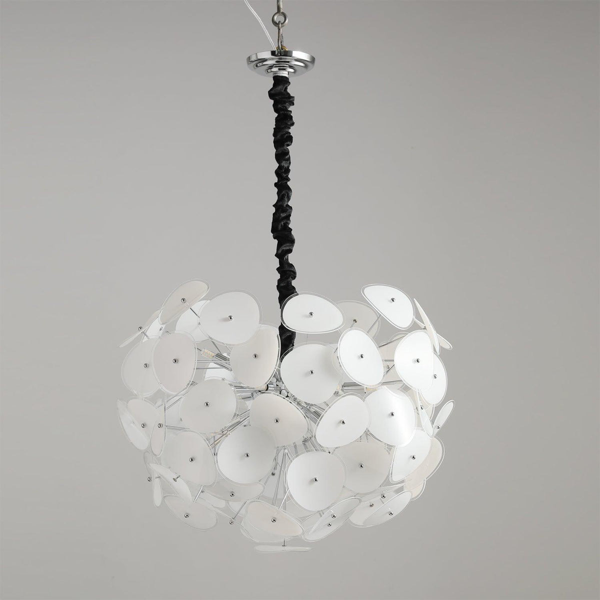 Thera candelabru din sticlă, artistic, cu glob