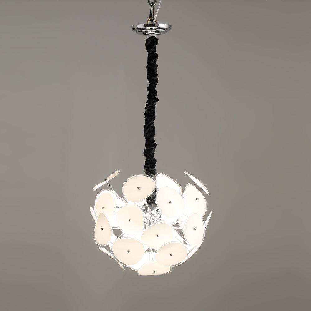 Thera candelabru din sticlă, artistic, cu glob