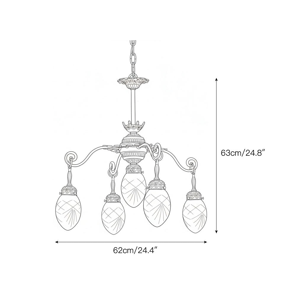 Quezal candelabru