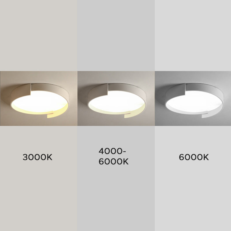 Arisha plafonieră aplicată modernă rotundă cu LED în două straturi