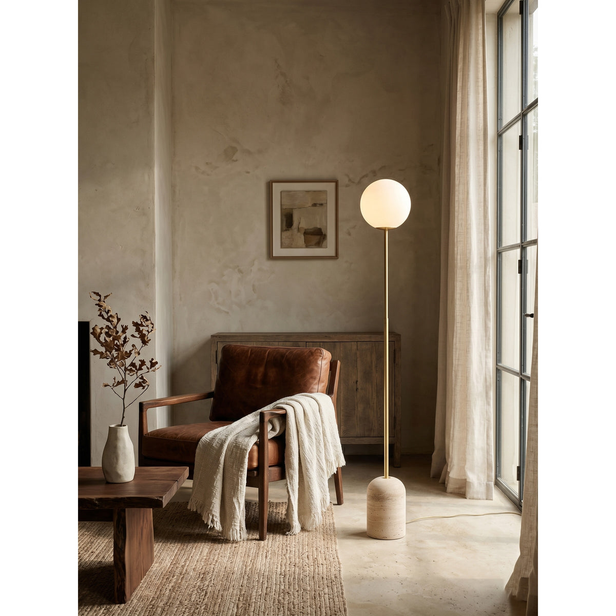 Valoia lampadar din travertin
