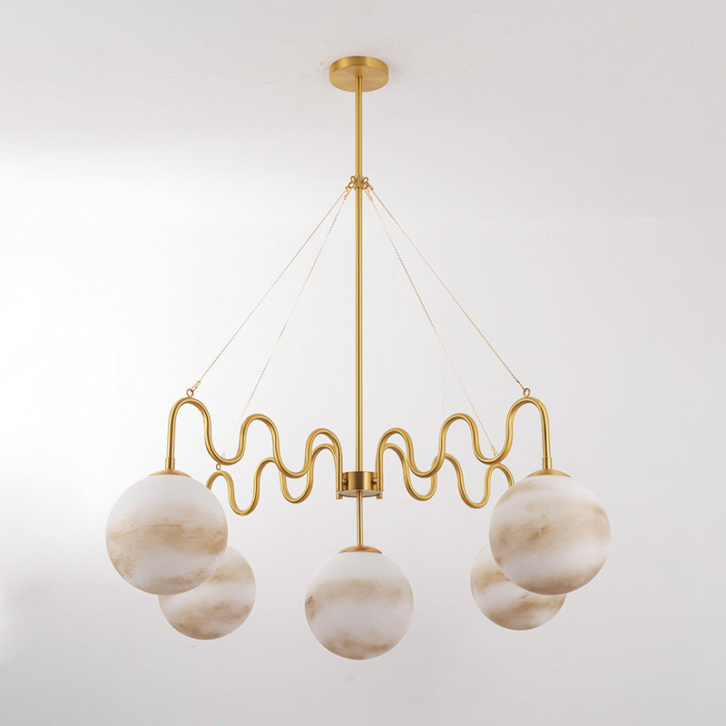 Eirinissa candelabru echilibrat din sticlă