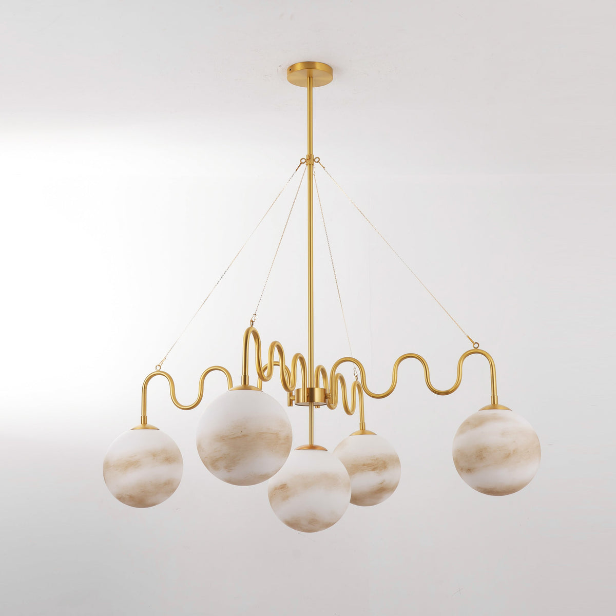Eirinissa candelabru echilibrat din sticlă