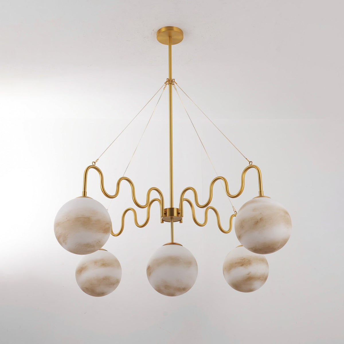 Eirinissa candelabru echilibrat din sticlă