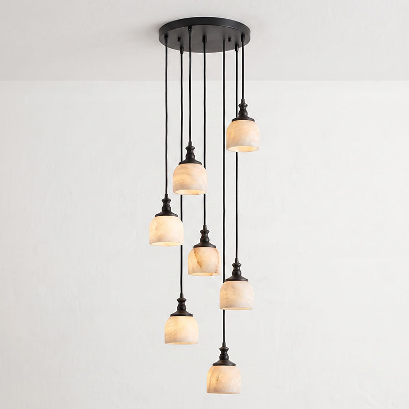 Stonewick candelabru din alabastru, în grup