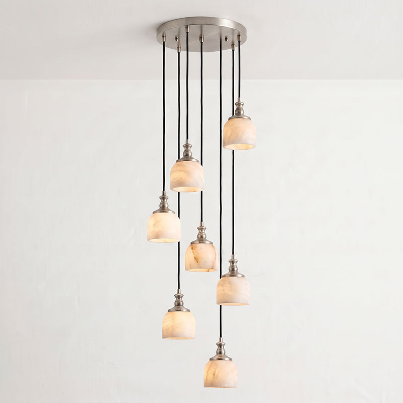 Stonewick candelabru din alabastru, în grup