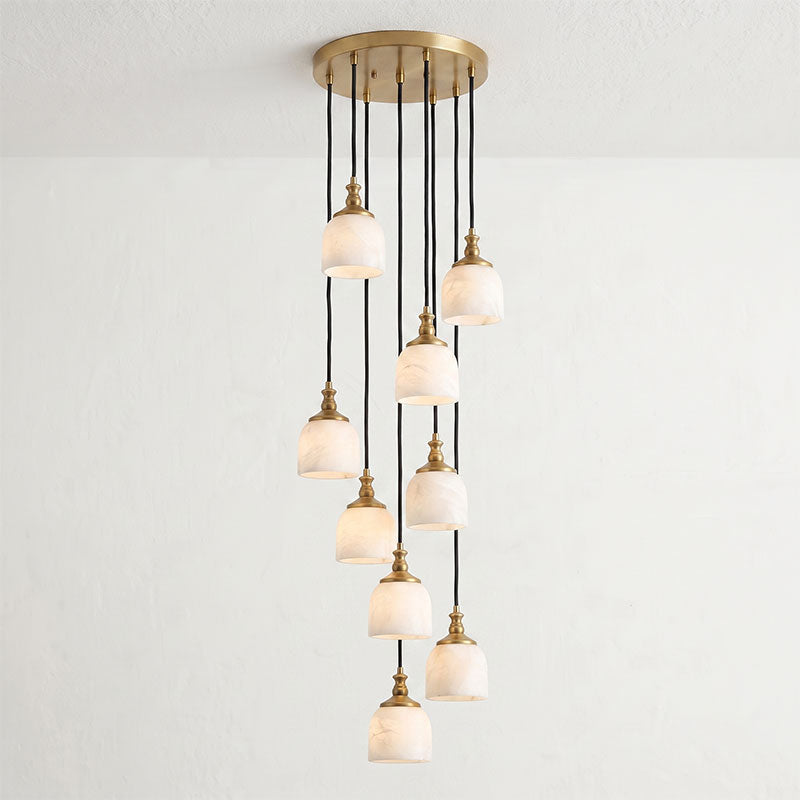 Stonewick candelabru din alabastru, în grup