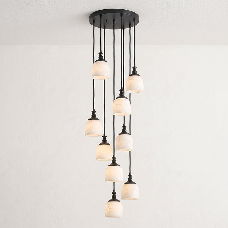 Stonewick candelabru din alabastru, în grup