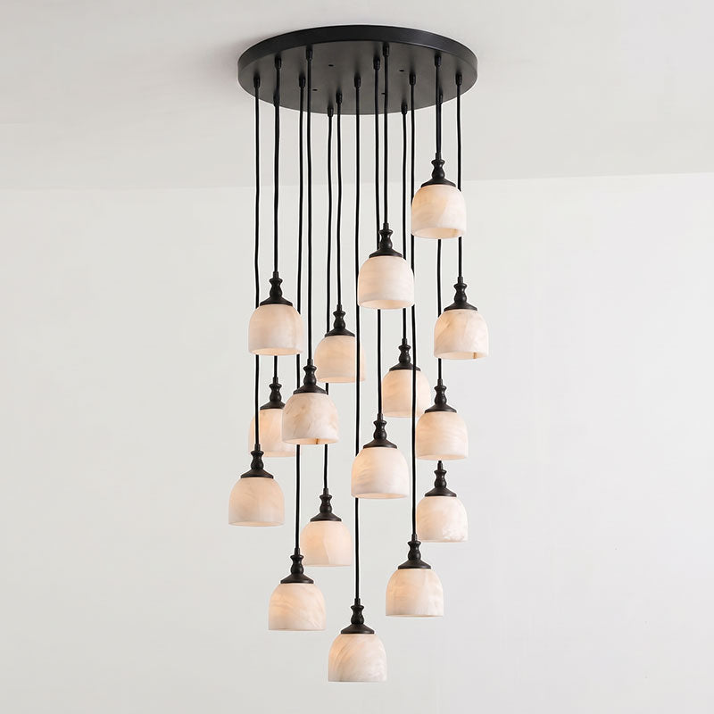 Stonewick candelabru din alabastru, în grup