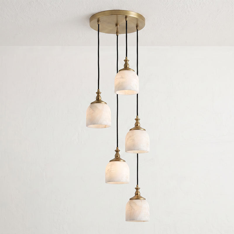 Stonewick candelabru din alabastru, în grup