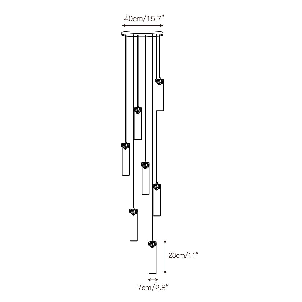 Eiralena Cascad candelabru din alabastru