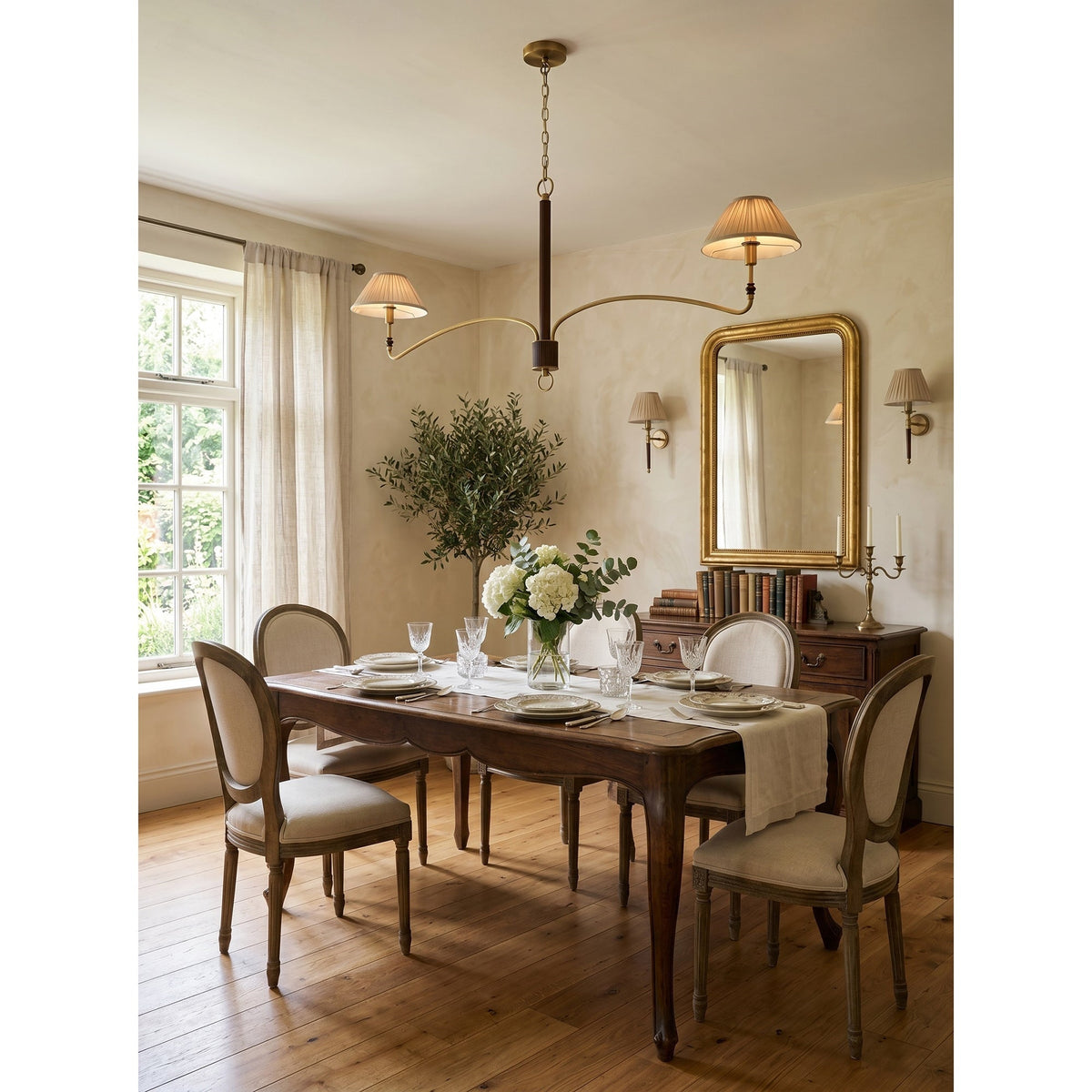 Fayron candelabru, plisat