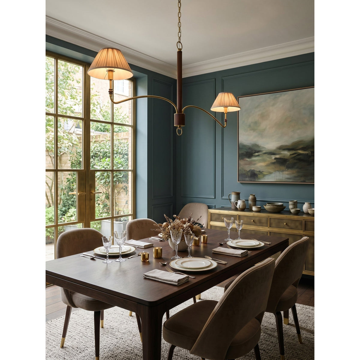 Fayron candelabru, plisat