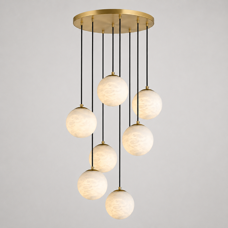 Savina candelabru din alabastru