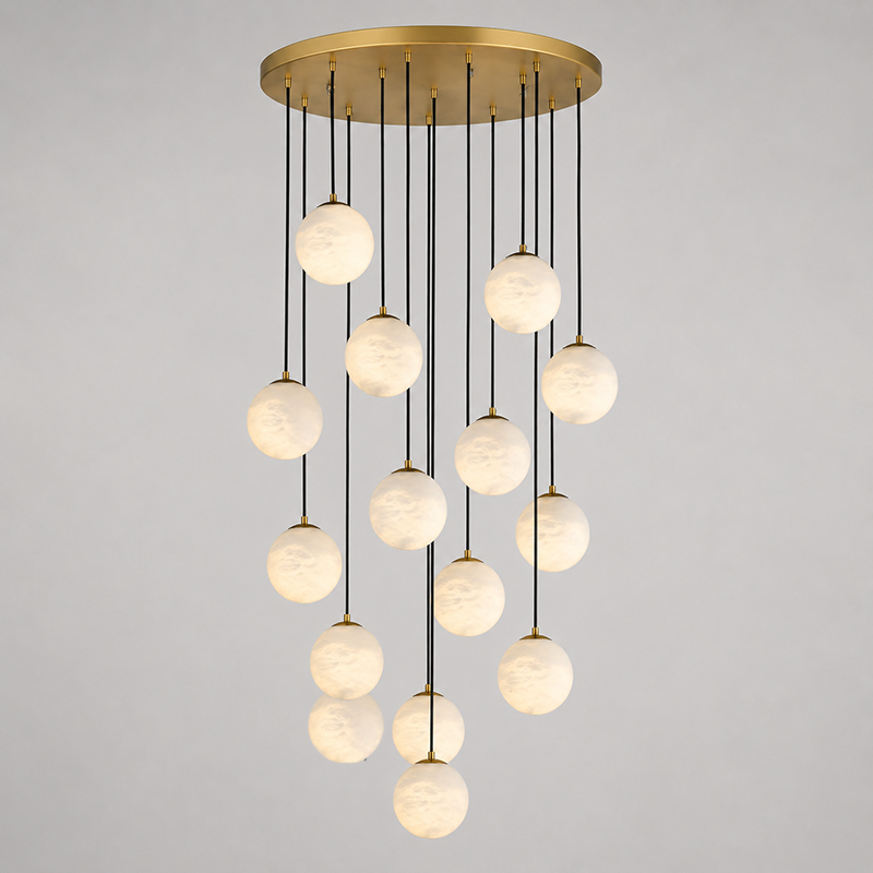 Savina candelabru din alabastru