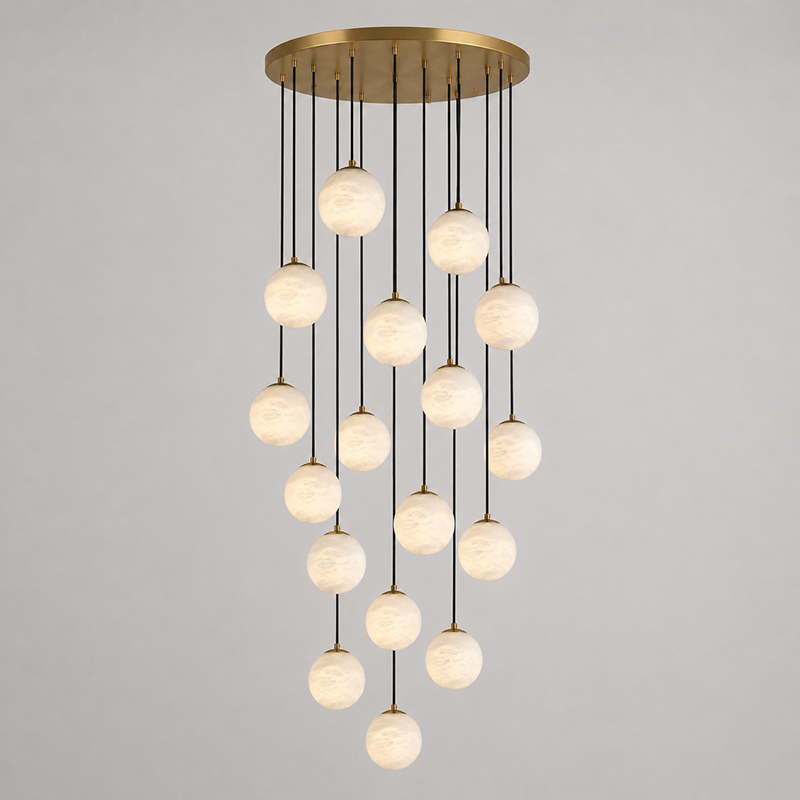 Savina candelabru din alabastru