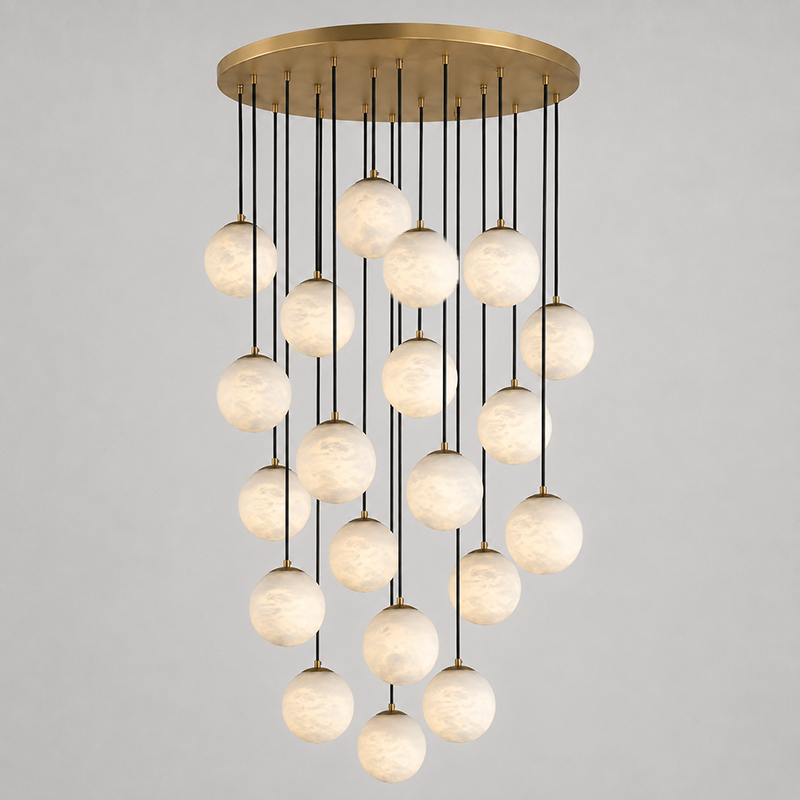 Savina candelabru din alabastru