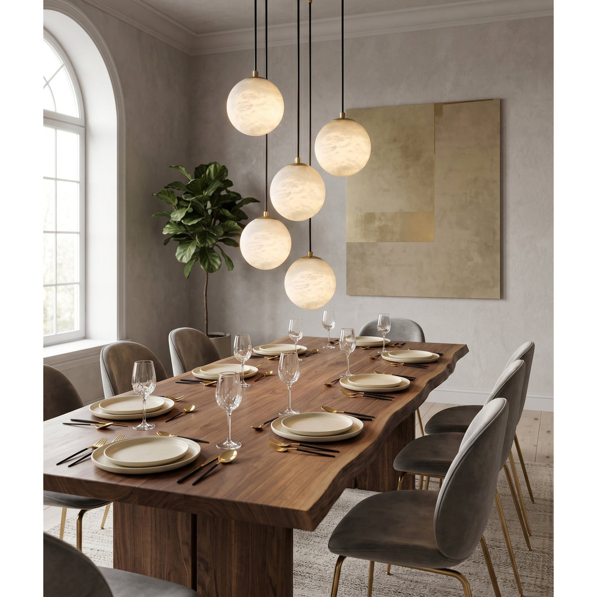 Savina candelabru din alabastru
