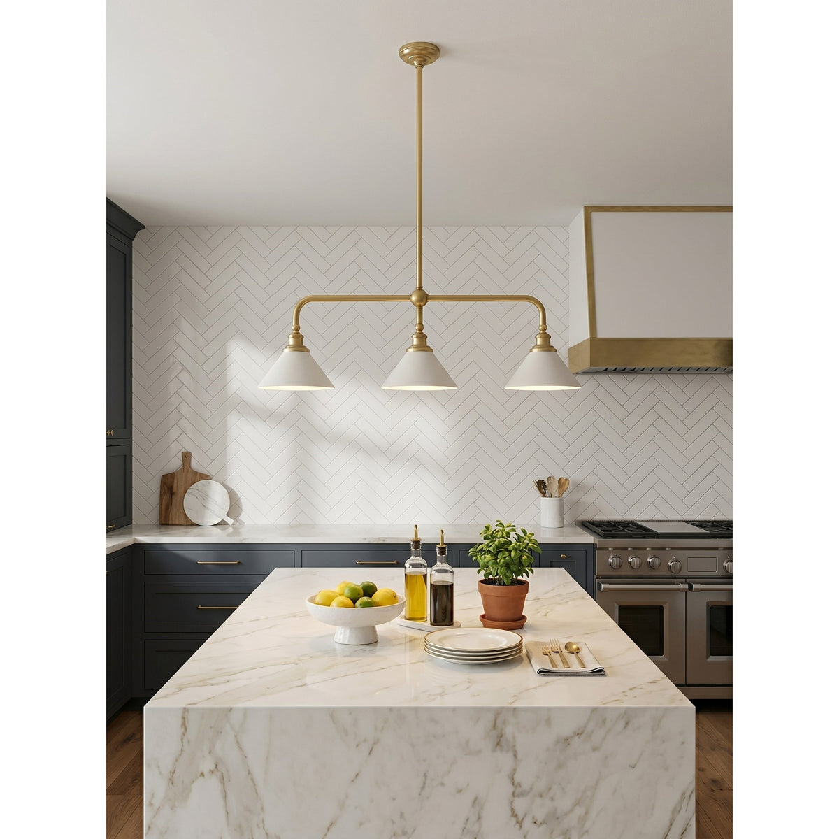 Oriivaria Eleganță din alamă candelabru 3 surse de lumină
