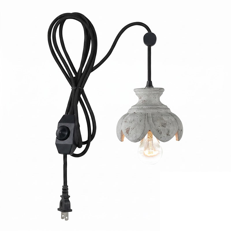 Vornel lampă suspendată din lemn cu abajur în formă de clopot