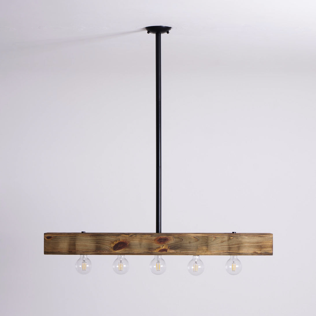 Siraen lemn-beam insulă candelabru