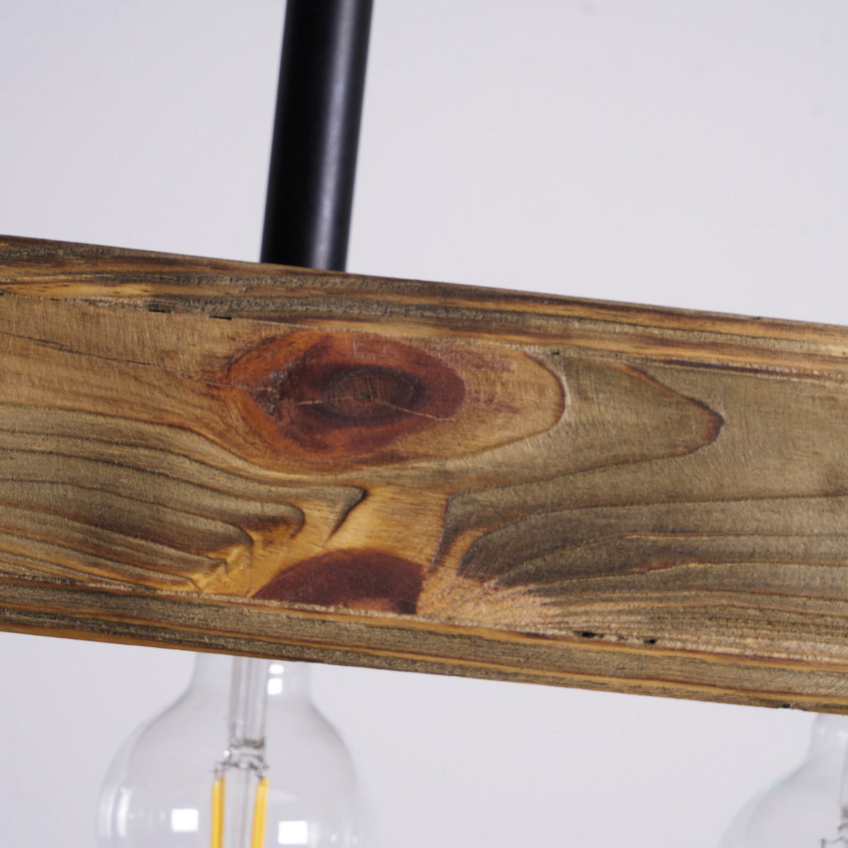 Siraen lemn-beam insulă candelabru