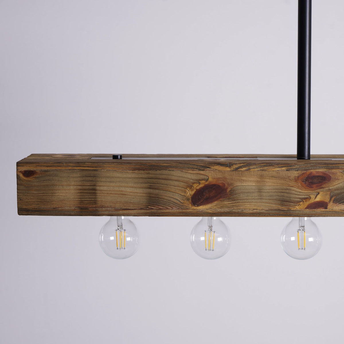 Siraen lemn-beam insulă candelabru