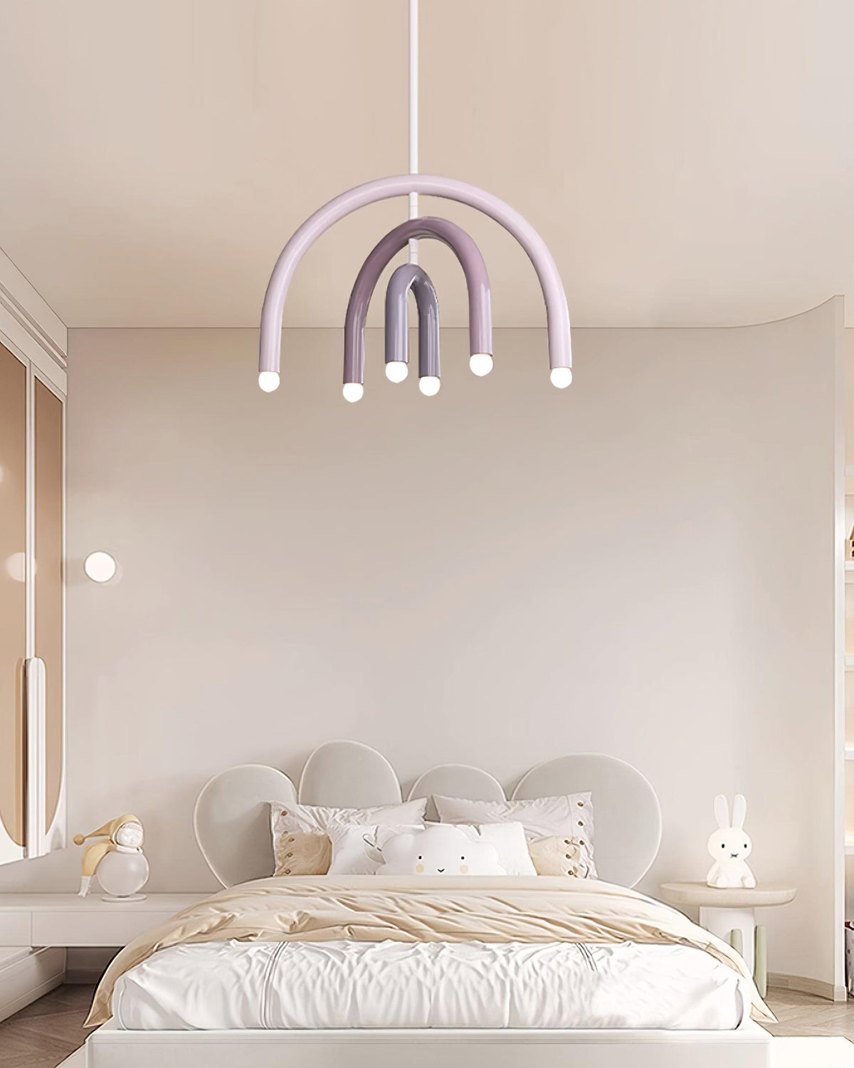 Lampă suspendată Rainbow modern Arc din metal pentru living și sufragerie