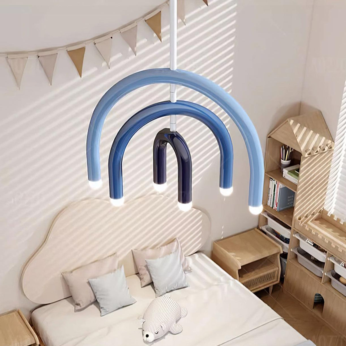 Lampă suspendată Rainbow modern Arc din metal pentru living și sufragerie