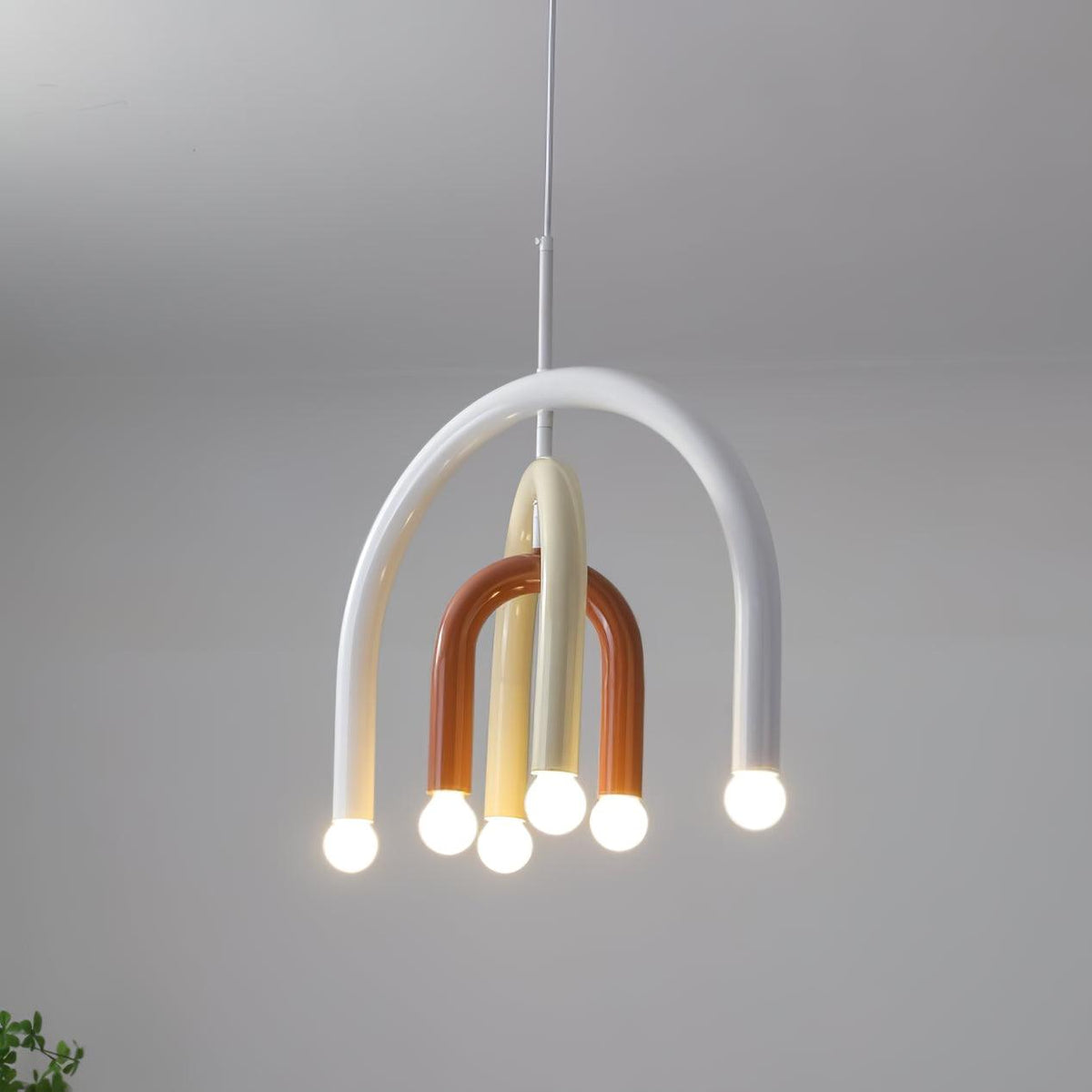 Lampă suspendată Rainbow modern Arc din metal pentru living și sufragerie