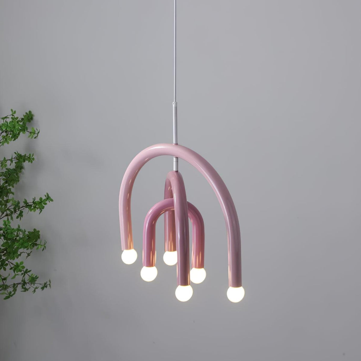 Lampă suspendată Rainbow modern Arc din metal pentru living și sufragerie
