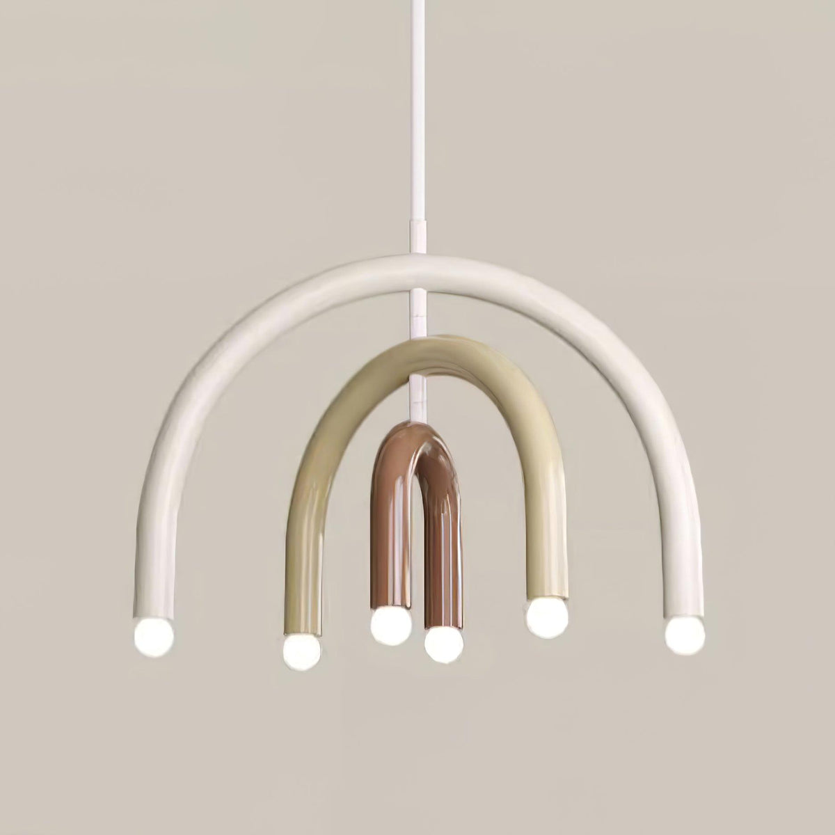 Lampă suspendată Rainbow modern Arc din metal pentru living și sufragerie