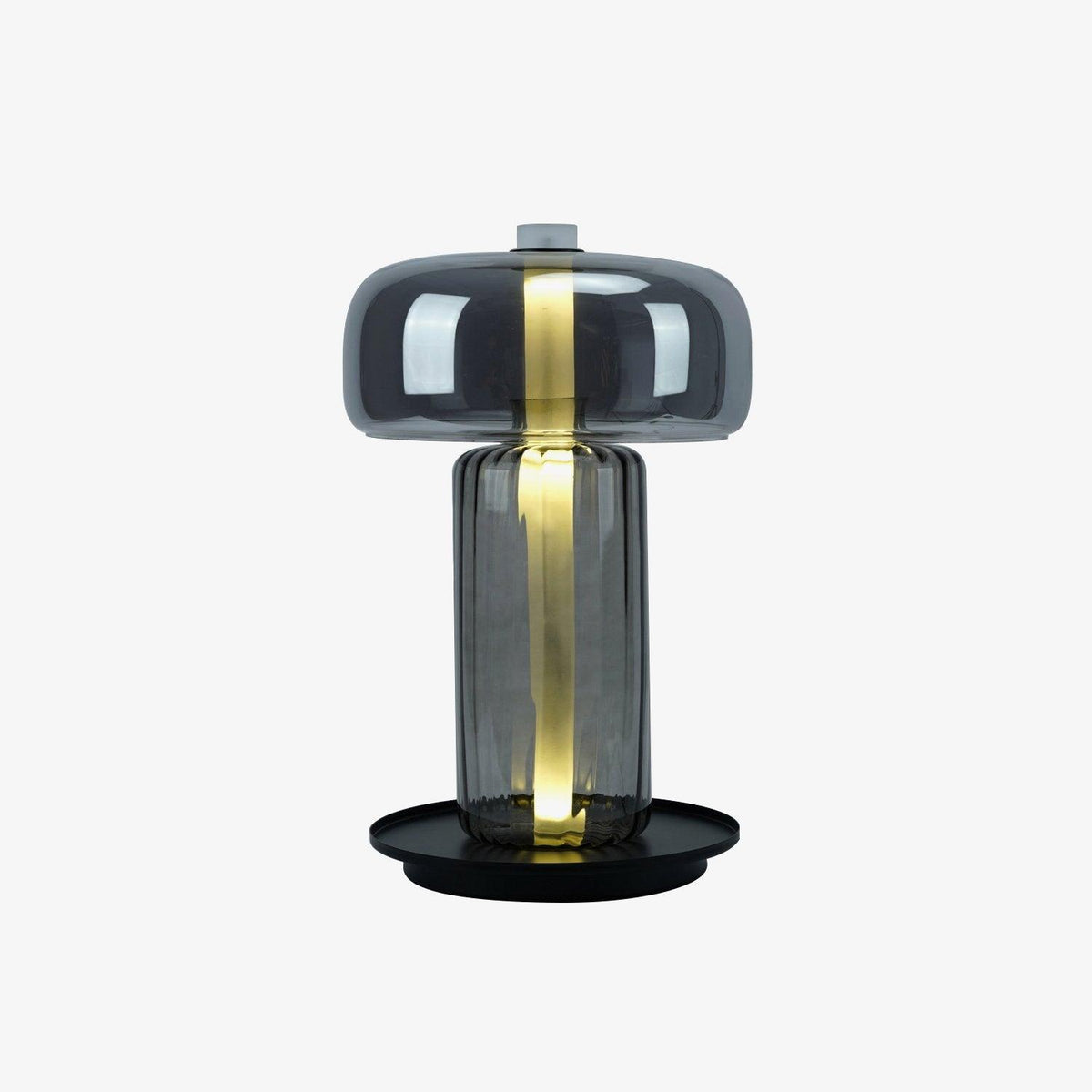 Svora lampă de masă modernă din sticlă