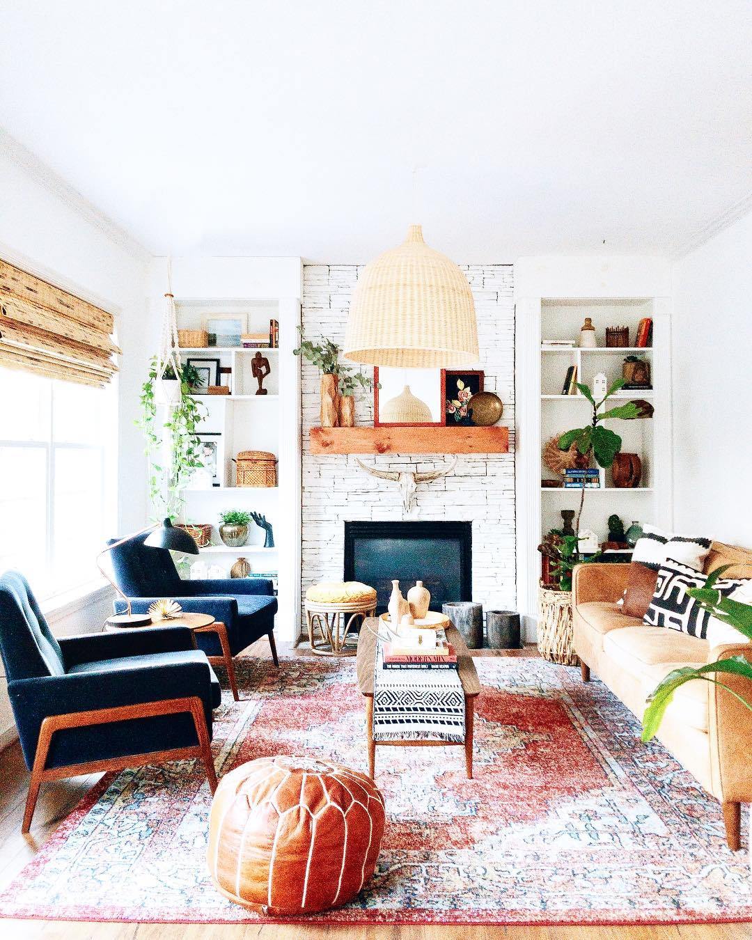 Ravisine lampă suspendată rustică din ratan