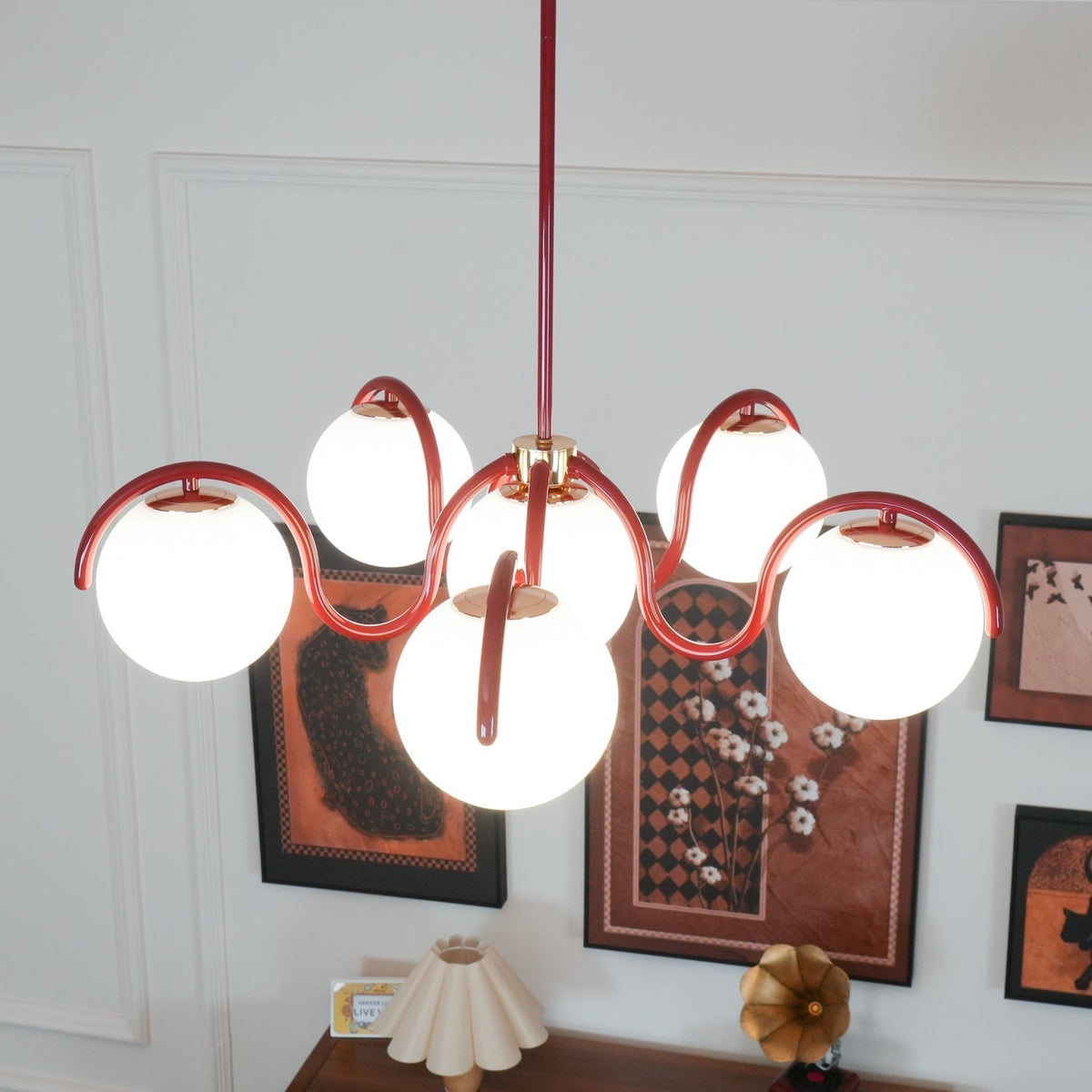 Wryn Curve candelabru liniar