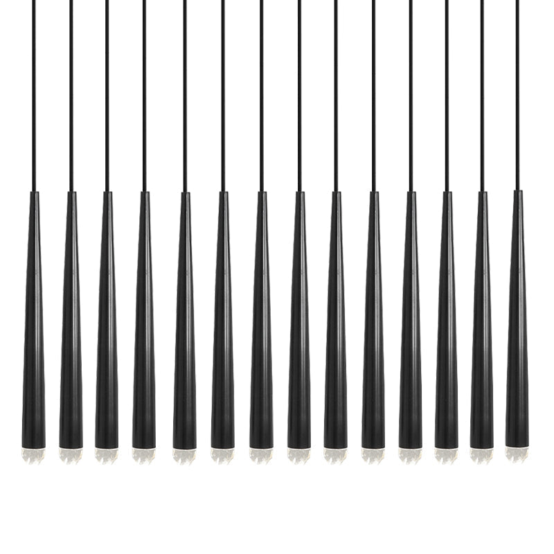 Candelabru cu abajure din cristal și corp din alamă lucioasă minimalist