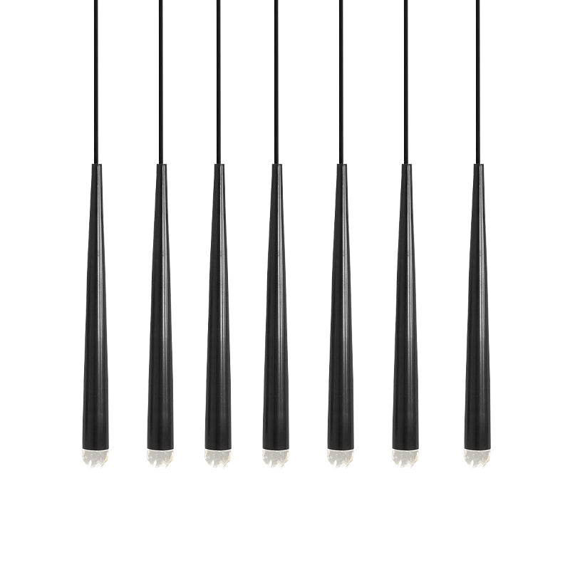 Candelabru cu abajure din cristal și corp din alamă lucioasă minimalist