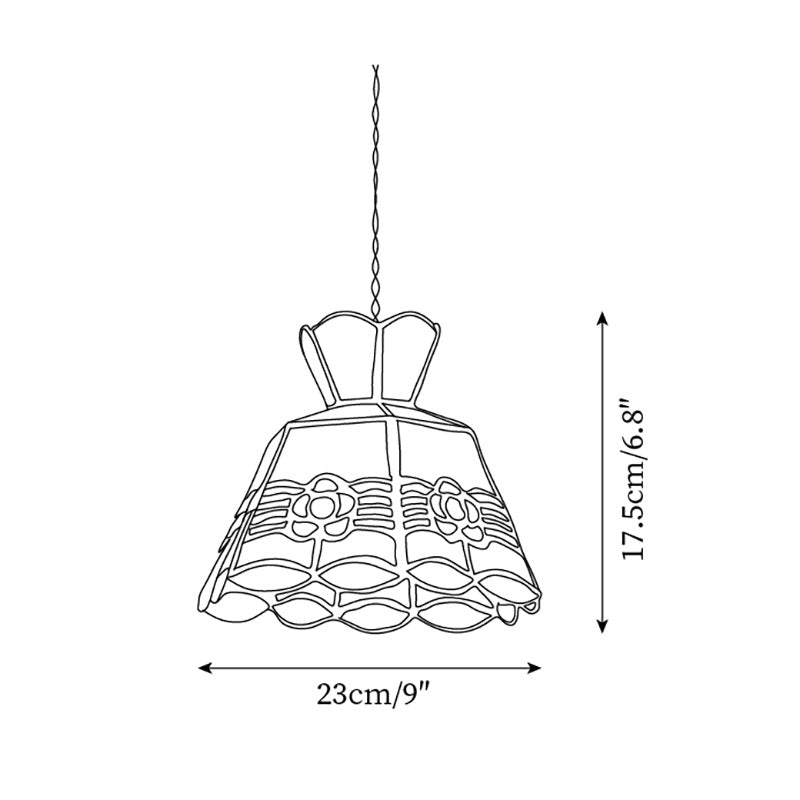 Garden lampă suspendată din sticlă