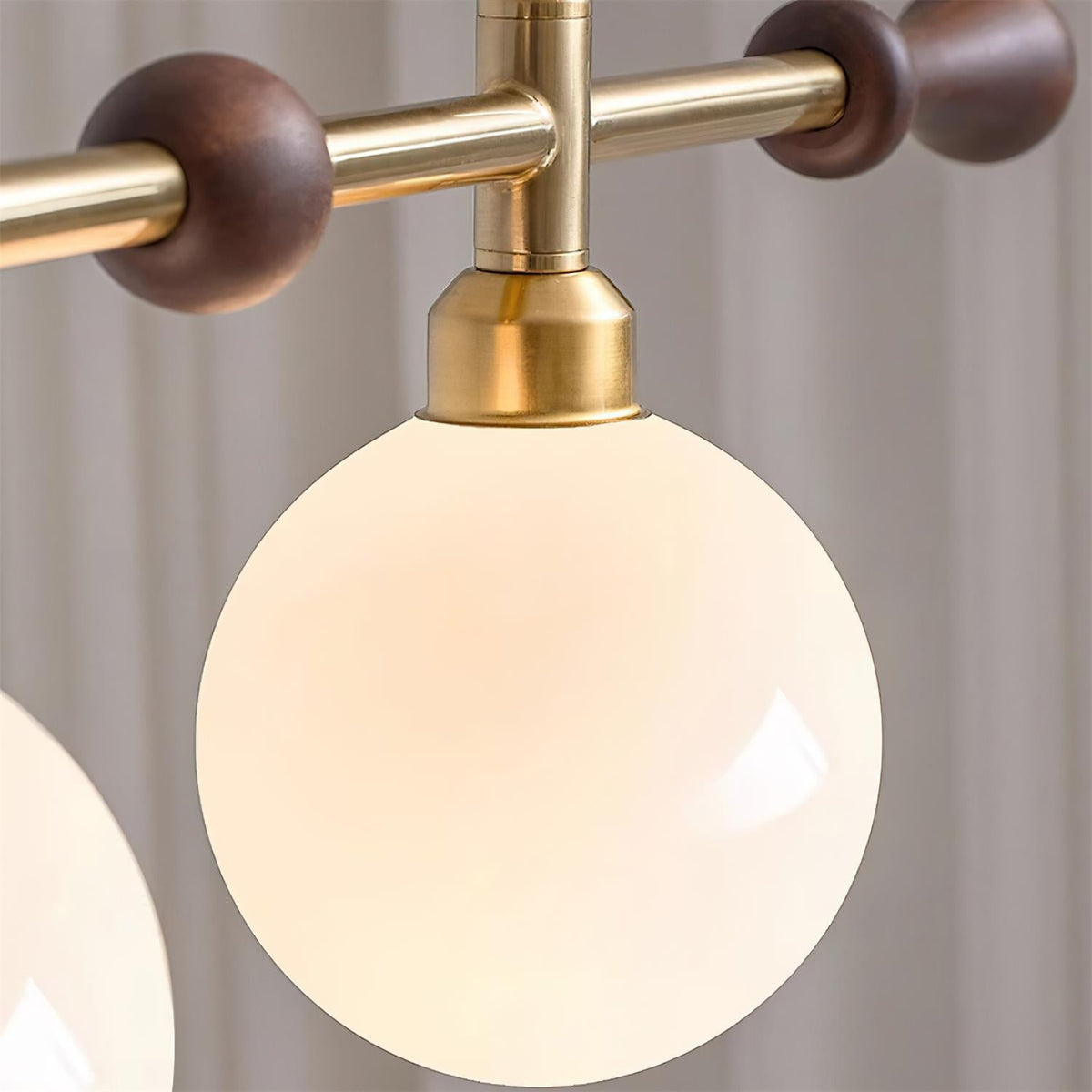 Candelabru Linear glob LED/Incandescent pentru Insulă de Bucătărie sau Sufragerie