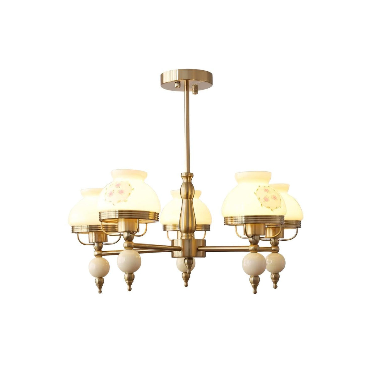 Candelabru din sticlă și metal pentru sufragerie sau living Vintage