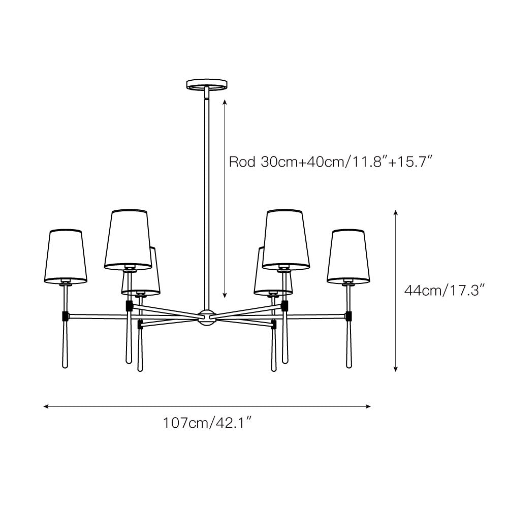 Aroa candelabru, rotund