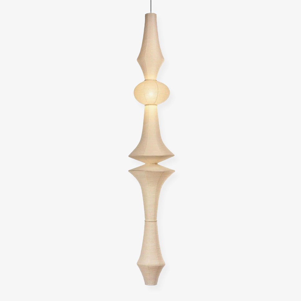 Faye lampă suspendată din hârtie, sculpturală, verticală