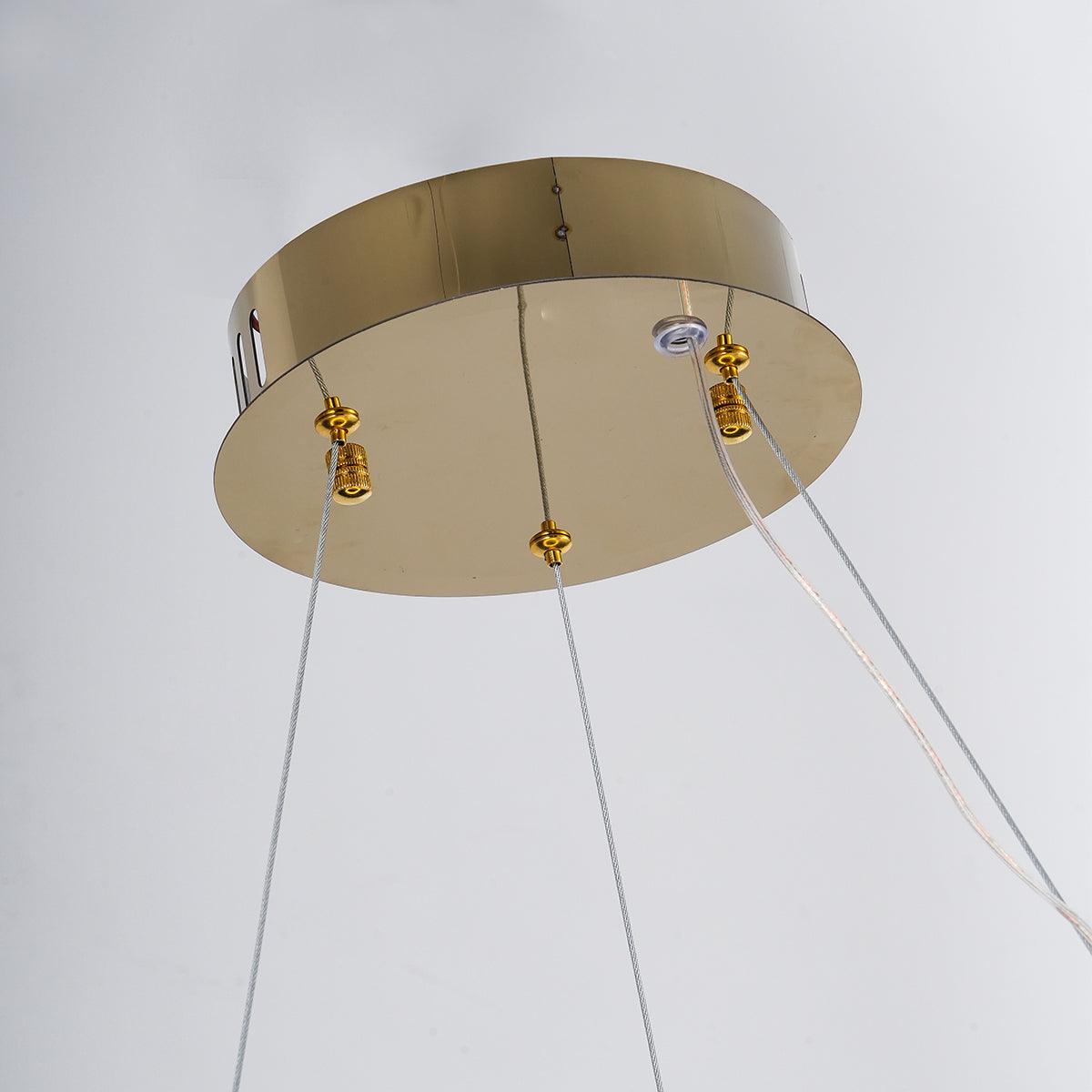 Seleira candelabru din cristal, în formă de inel, LED
