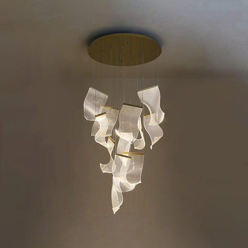 Lucuian candelabru Acrilic LED Abstract Flotant