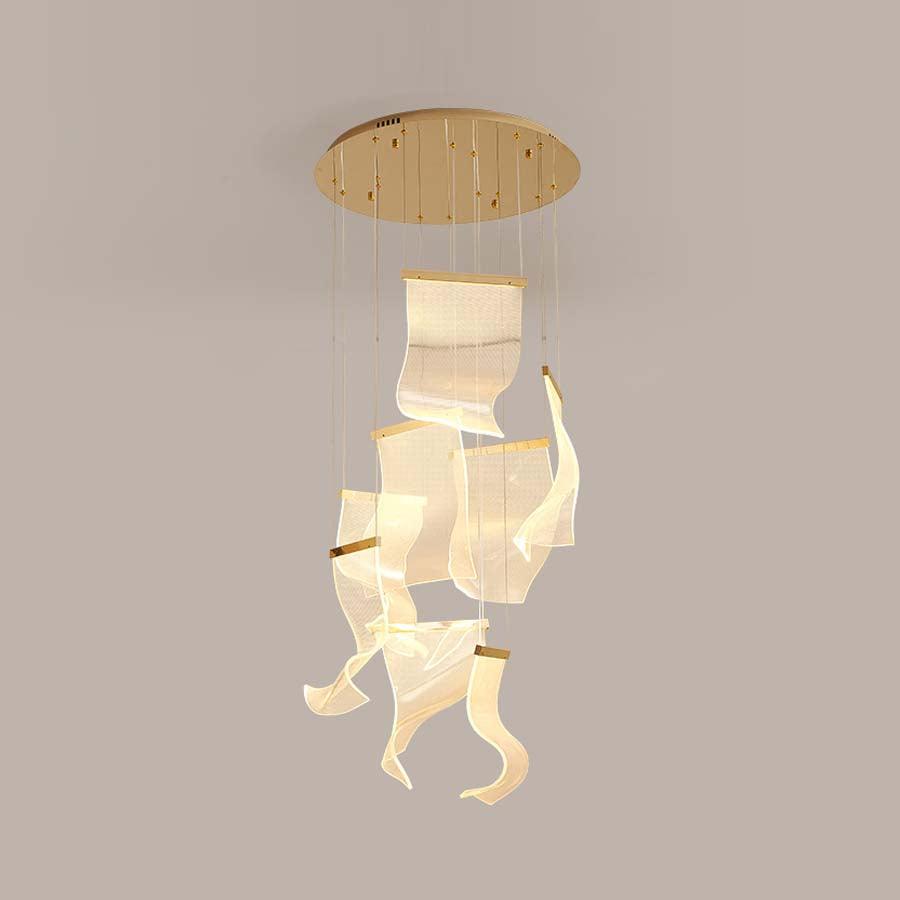 Lucuian candelabru Acrilic LED Abstract Flotant