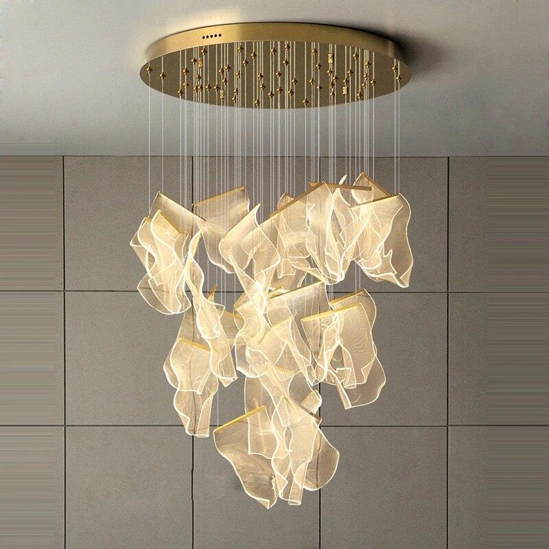 Lucuian candelabru Acrilic LED Abstract Flotant