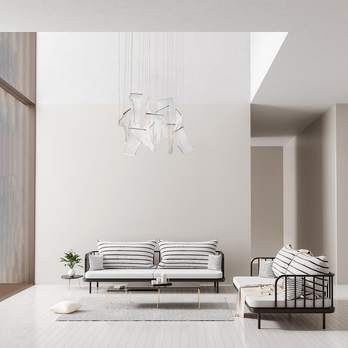 Lucuian candelabru Acrilic LED Abstract Flotant