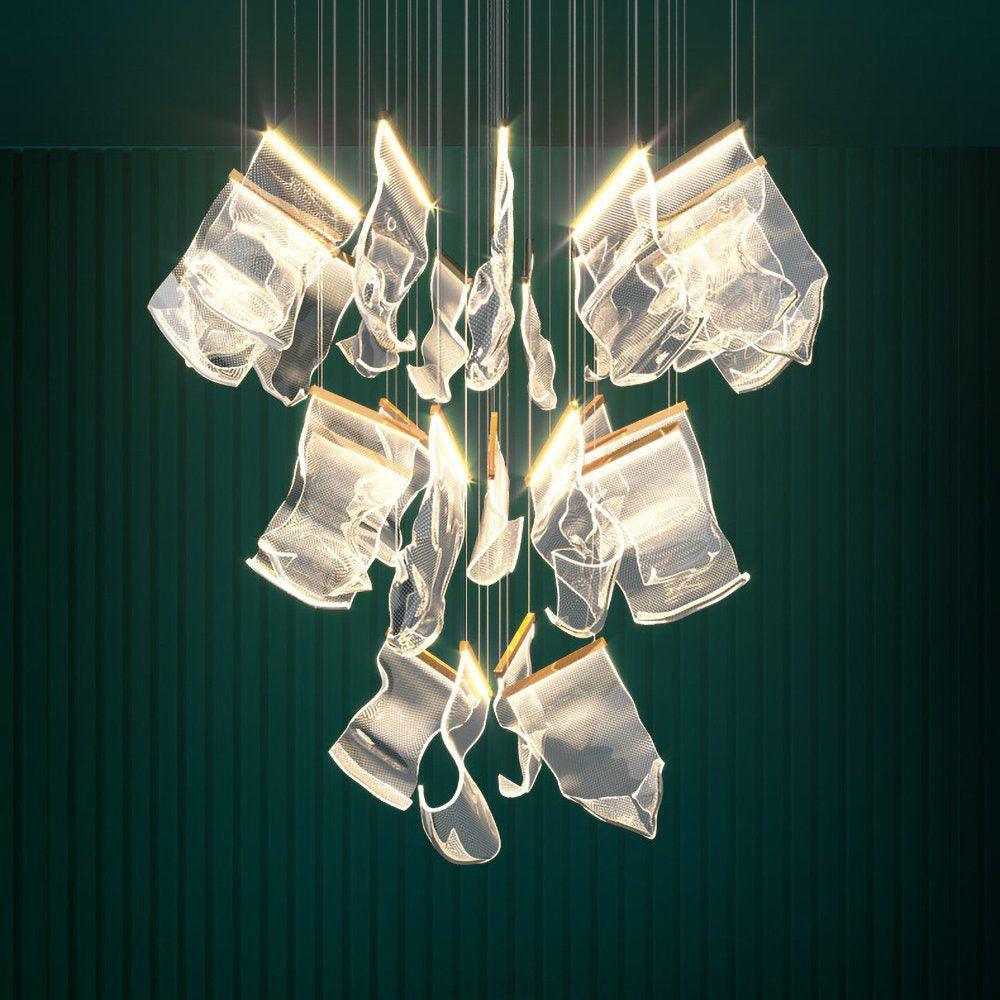 Lucuian candelabru Acrilic LED Abstract Flotant