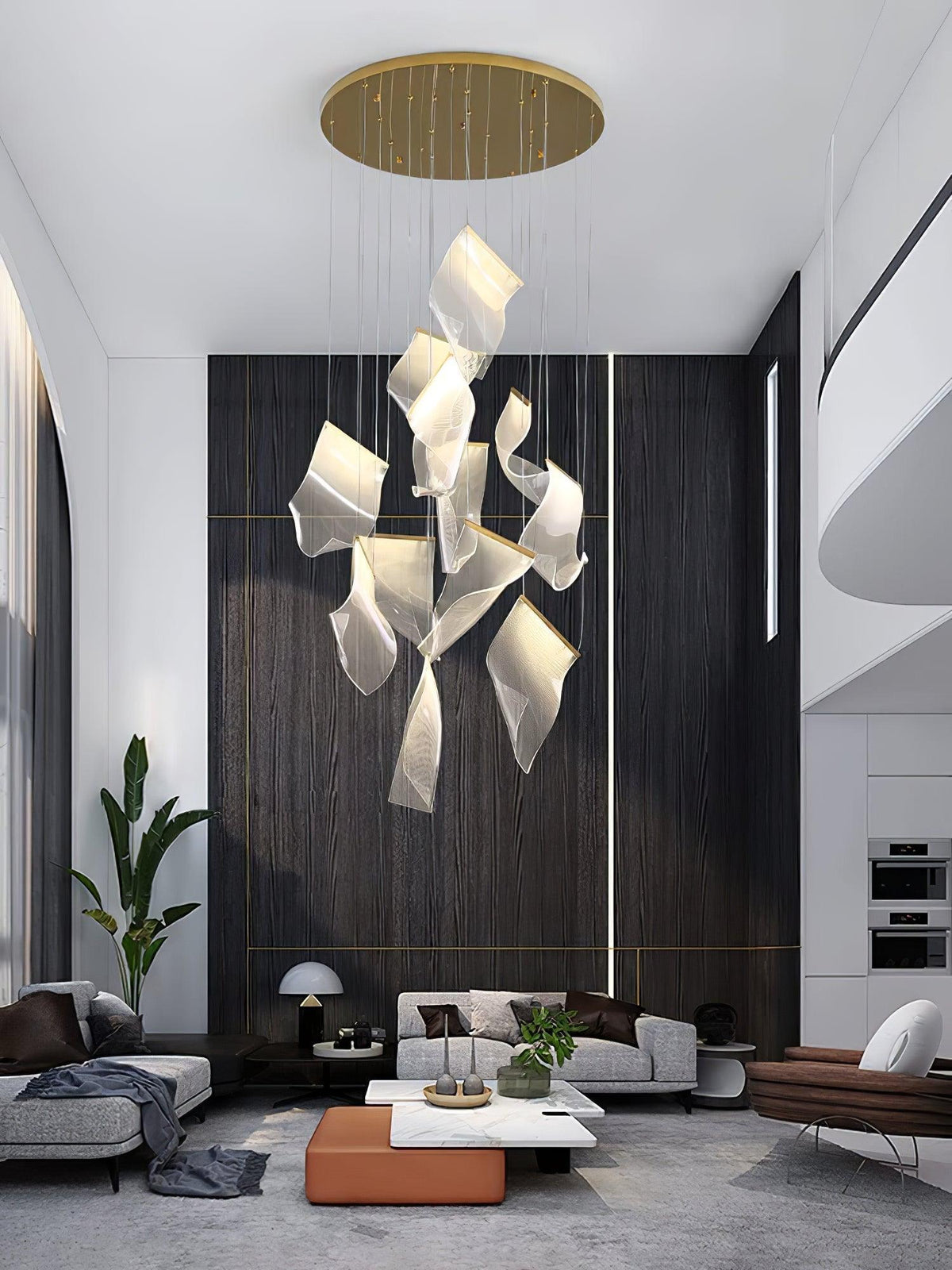 Lucuian candelabru Acrilic LED Abstract Flotant
