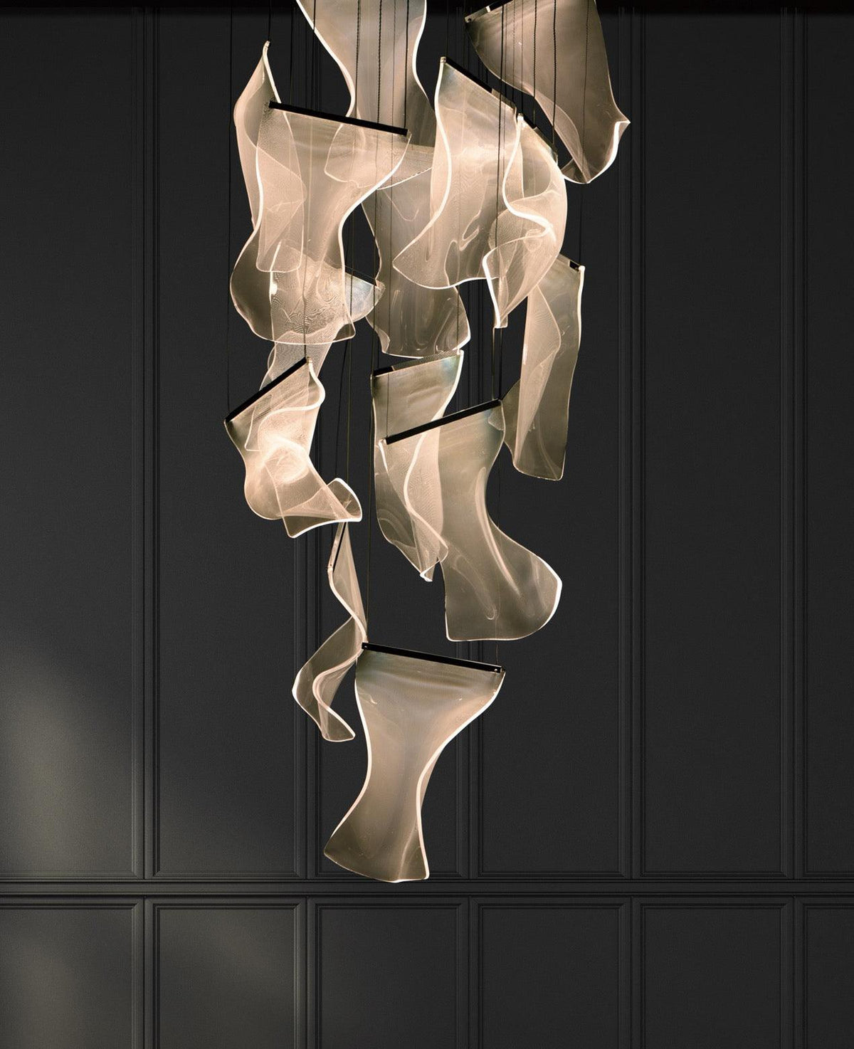 Lucuian candelabru Acrilic LED Abstract Flotant